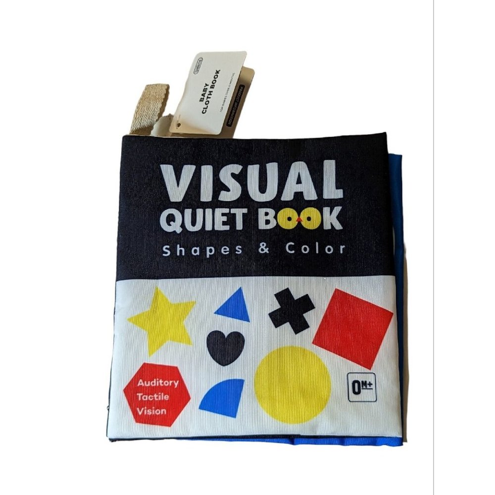 NEW Baby Visual Quiet Book Sensory Educational Auditory Shapes & Colors 0+Months